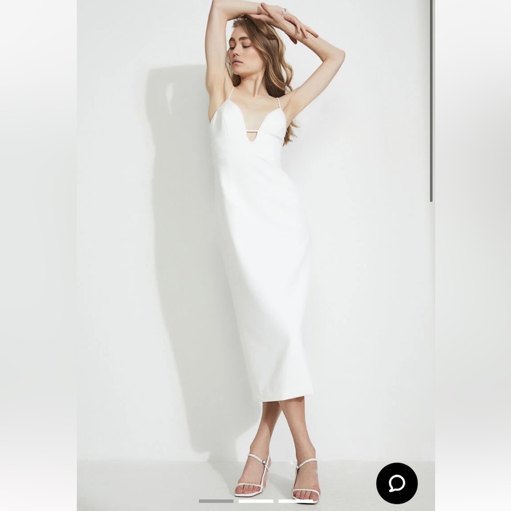 Bardot Structured Midi Dress